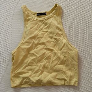 Yellow zara tank